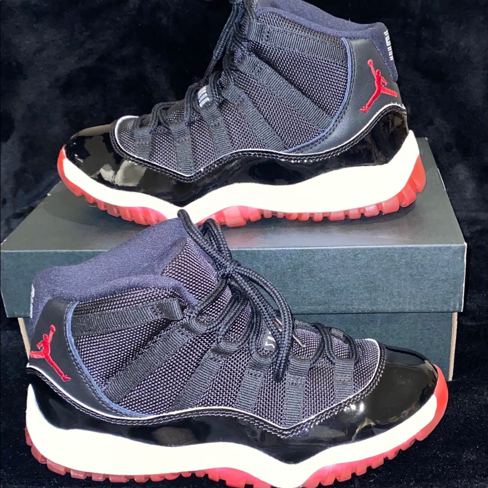 Jordan “Bred” 11 |Size 1Y| Black, White &  Red